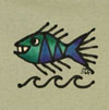 Smiley Spiny Fish Tee Shirt