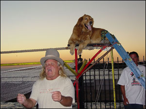 Jeep and Mo Entertaining at Sunset